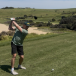 Dee Why chiropractor James Hayes playing golf at Warringah Golf Club